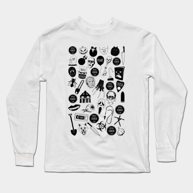 Vintage Horror Club Long Sleeve T-Shirt by EstrangedShop